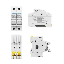 15A - PV DC Fuse Holder 2P with Fuse 15 A 1000V Solar Cell Panel Surya